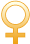 Icon representing women or femininity