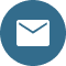 White email icon centered in a blue circular background